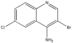 4-Amino-3-bromo-6-chloroquinoline 结构式