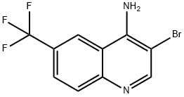 4-Amino-3-bromo-6-trifluoromethylquinoline 结构式