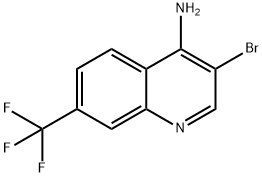 4-Amino-3-bromo-7-trifluoromethylquinoline 结构式