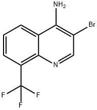 4-Amino-3-bromo-8-trifluoromethylquinoline 结构式