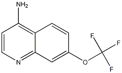 4-Amino-7-trifluoromethoxyquinoline 化学構造式