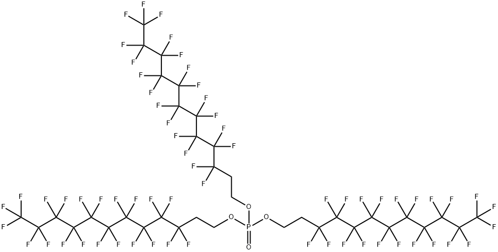 りん酸トリス[2-(パーフルオロデシル)エチル] 化学構造式