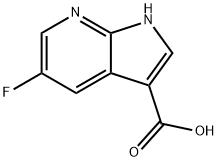 5-氟-1H-吡咯并[2,3-B]吡啶-3-羧酸 结构式