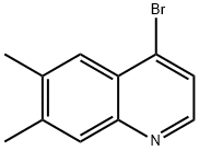 4-BROMO-6,7-DIMETHYLQUINOLINE Structure
