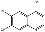 4-BROMO-6,7-DICHLOROQUINOLINE Struktur