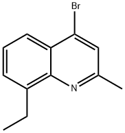 4-BROMO-8-ETHYL-2-METHYLQUINOLINE Struktur