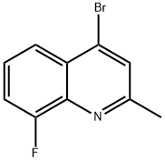 4-溴-8-氟-2-甲基喹啉 结构式