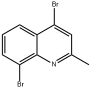 4,8-DIBROMO-2-METHYLQUINOLINE Structure