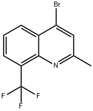 4-溴-2-甲基-8-(三氟甲基)喹啉 结构式
