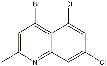 4-BROMO-5,7-DICHLORO-2-METHYLQUINOLINE Struktur