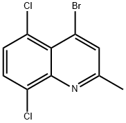 4-BROMO-5,8-DICHLORO-2-METHYLQUINOLINE,1070879-63-8,结构式