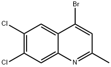 4-BROMO-6,7-DICHLORO-2-METHYLQUINOLINE Struktur
