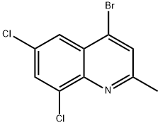 4-BROMO-6,8-DICHLORO-2-METHYLQUINOLINE Struktur