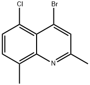 4-BROMO-5-CHLORO-2,8-DIMETHYLQUINOLINE Struktur