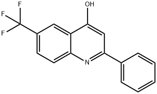 2-PHENYL-6-TRIFLUOROMETHYL-4-QUINOLINOL Struktur
