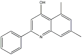5,7-DIMETHYL-2-PHENYL-4-QUINOLINOL 结构式