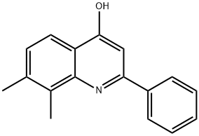 7,8-DIMETHYL-2-PHENYL-4-QUINOLINOL Struktur