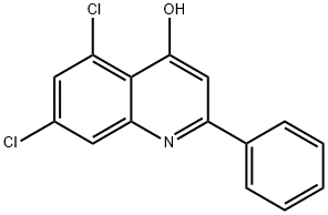 5,7-DICHLORO-2-PHENYL-4-QUINOLINOL Struktur