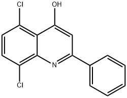 5,8-DICHLORO-2-PHENYL-4-QUINOLINOL 结构式