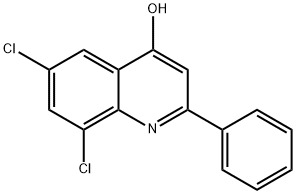 6,8-DICHLORO-2-PHENYL-4-QUINOLINOL 结构式