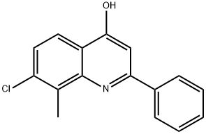 7-CHLORO-8-METHYL-2-PHENYL-4-QUINOLINOL Struktur