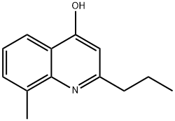 4-羟基-8-甲基-2-丙基喹啉 结构式