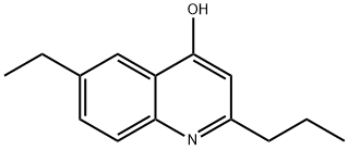 6-ETHYL-2-PROPYL-4-QUINOLINOL 结构式