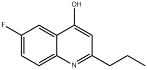 6-FLUORO-2-PROPYL-4-QUINOLINOL Struktur