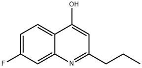 7-FLUORO-2-PROPYL-4-QUINOLINOL Struktur