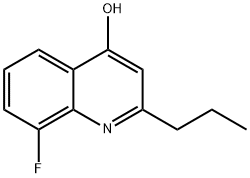 8-FLUORO-2-PROPYL-4-QUINOLINOL Struktur