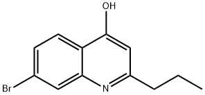 7-BROMO-2-PROPYL-4-QUINOLINOL 结构式