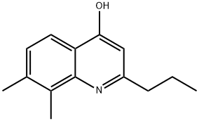 7,8-DIMETHYL-2-PROPYL-4-QUINOLINOL Struktur