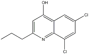 6,8-DICHLORO-2-PROPYL-4-QUINOLINOL Struktur