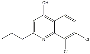 7,8-DICHLORO-2-PROPYL-4-QUINOLINOL Struktur
