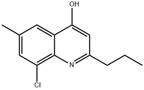 8-CHLORO-6-METHYL-2-PROPYL-4-QUINOLINOL Struktur