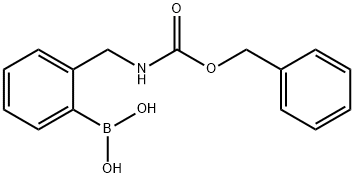 (2-((((苄氧基)羰基)氨基)甲基)苯基)硼酸,1070894-20-0,结构式