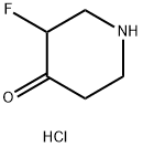 3-氟-4-哌啶酮盐酸盐,1070896-59-1,结构式