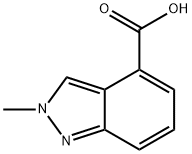 2-甲基-2H-吲唑-4-羧酸, 1071433-06-1, 结构式