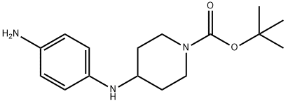 4-(4-amino-phenylamino)- piperidine-1-carboxylic acid tert-butyl ester Struktur