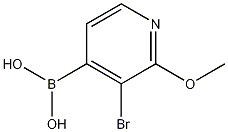 3-Bromo-2-methoxypyridine-4-boronic acid Struktur