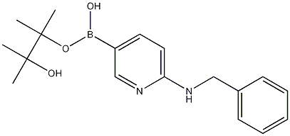 6-(Benzylamino)pyridine-3-boronic acid pinacol ester Struktur