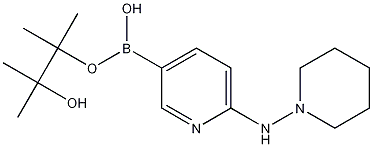 6-(Piperidin-1-ylamino)pyridine-3-boronic acid pinacol ester Struktur