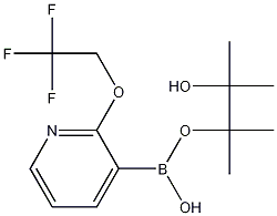 2-(2,2,2-TRIFLUOROETHOXY)PYRIDINE-3-BORONIC ACID PINACOL ESTER Struktur