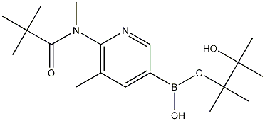 5-Methyl-6-(methyl-pivaloylamino)pyridine-3-boronic acid pinacol ester Struktur