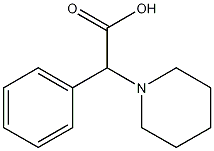 2-苯基-2-哌啶基乙酸, 107416-49-9, 结构式