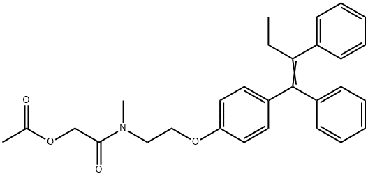 N-Methyl-N-(2-acetoxyacetyl)tamoxifen,1076198-47-4,结构式