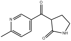 6-Methyl-3-pyridoyl-2-pyrrolidinone 结构式