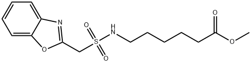 Benzoxazolemethanesulfonamide-N-(6-methyl-hexanoate) Struktur