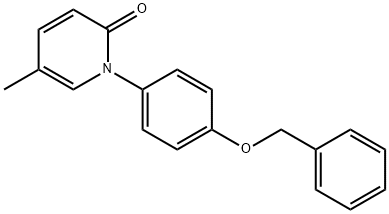 1-(4-Benzyloxyphenyl)-5-methyl-2(1H)-pyridone 结构式