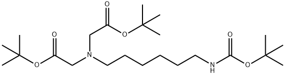 Bis(tert-butyl)-N-boc-aminohexyliminodiacetate Struktur